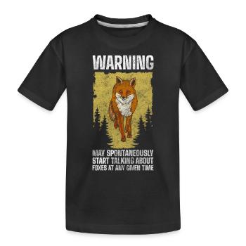 Animaux forestiers Chasseurs intelligents - T-shirt bio Premium Enfant - noir - Devant