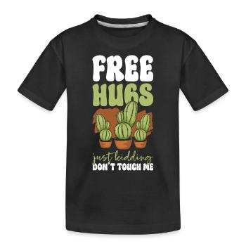 Il suffit de regarder la devise antisociale - T-shirt bio Premium Enfant - noir - Devant