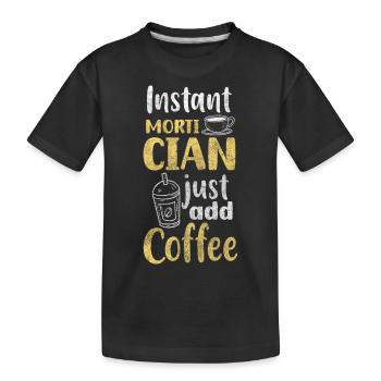 Bestattung Sarg Trauer - Kinder Premium Bio T-Shirt - Schwarz - Vorne