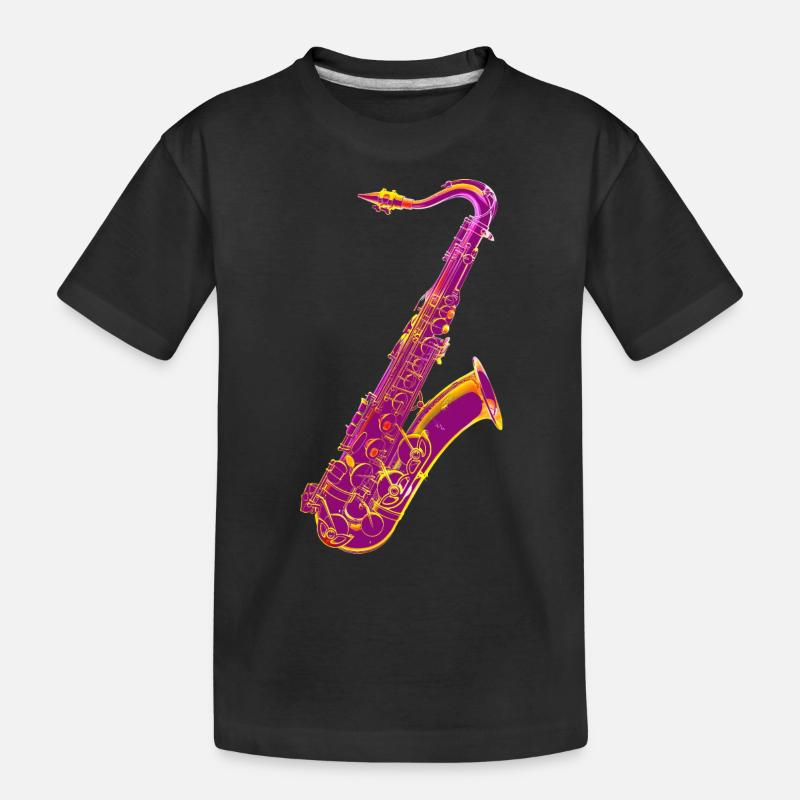 Saxophone - T-shirt bio Premium Enfant - noir