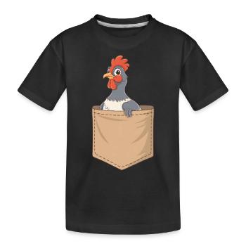 Auerhahn - Kinder Premium Bio T-Shirt - Schwarz - Vorne