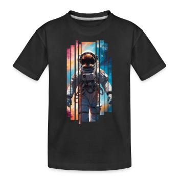 Space astronaut - Astronaute spatial - T-shirt bio Premium Enfant - noir - Devant