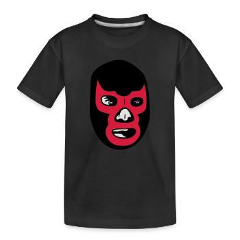 mexican wrestling mask lucha libre - T-shirt bio Premium Enfant - noir - Devant
