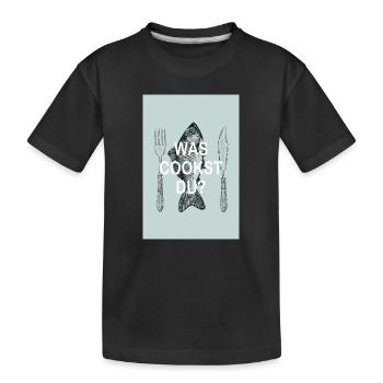 what do you cook? - Kids' Premium Organic T-Shirt - black - Front