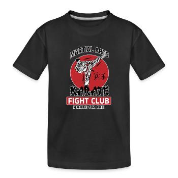 Karate Martial Arts - Kids' Premium Organic T-Shirt - black - Front