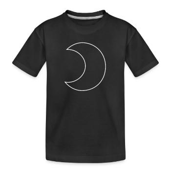 Lune - Croissant - T-shirt bio Premium Enfant - noir - Devant