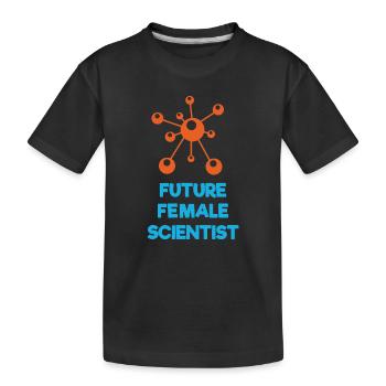 Zukünftige Wissenschaftlerin - Kinder Premium Bio T-Shirt - Schwarz - Vorne