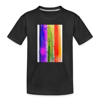 Éclaboussures de peinture - T-shirt bio Premium Enfant - noir - Devant
