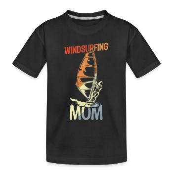 Maman Windsurfer - T-shirt bio Premium Enfant - noir - Devant