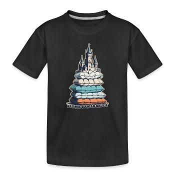 Betten Burgen Bauer - Kinder Premium Bio T-Shirt - Schwarz - Vorne
