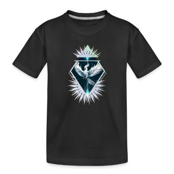 Merveilleux phénix fantaisie blanc. - T-shirt bio Premium Enfant - noir - Devant
