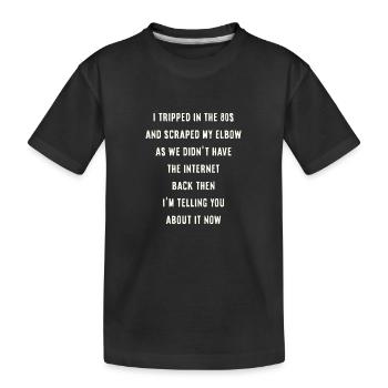 Miroir temporel - T-shirt bio Premium Enfant - noir - Devant