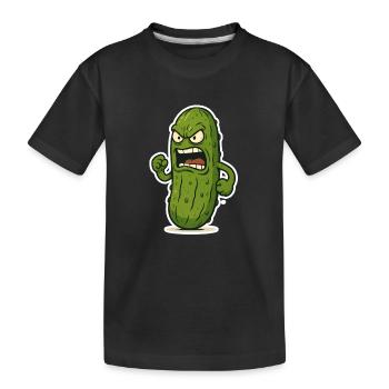 Attaque du concombre - T-shirt bio Premium Enfant - noir - Devant