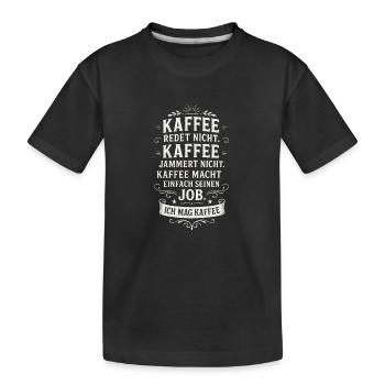 Café Drôle Café Dire Bureau - T-shirt bio Premium Enfant - noir - Devant