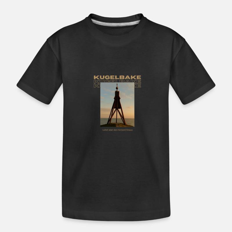 Kugelbake - Kinder Premium Bio T-Shirt - Schwarz