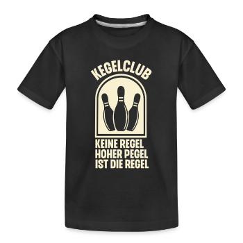 Club de quilles - T-shirt bio Premium Enfant - noir - Devant