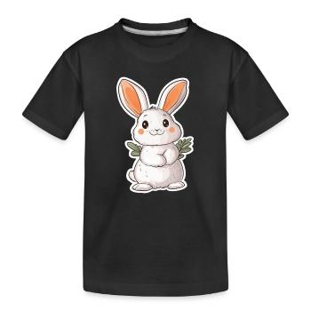 Lièvre - T-shirt bio Premium Enfant - noir - Devant
