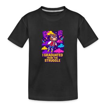 College Dropout - Kids' Premium Organic T-Shirt - black - Front
