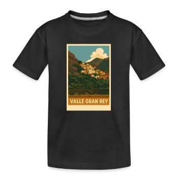 La Calera Valle Gran Rey - Kids' Premium Organic T-Shirt - black - Front