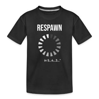 Respawn Logo Cercle Rayonnant - T-shirt bio Premium Enfant - noir - Devant