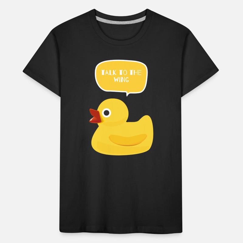 Parlez à la conception du canard ailé T-shirt bio Premium Enfant