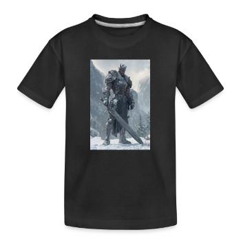 Warlord Frost Armor - Kids' Premium Organic T-Shirt - black - Front