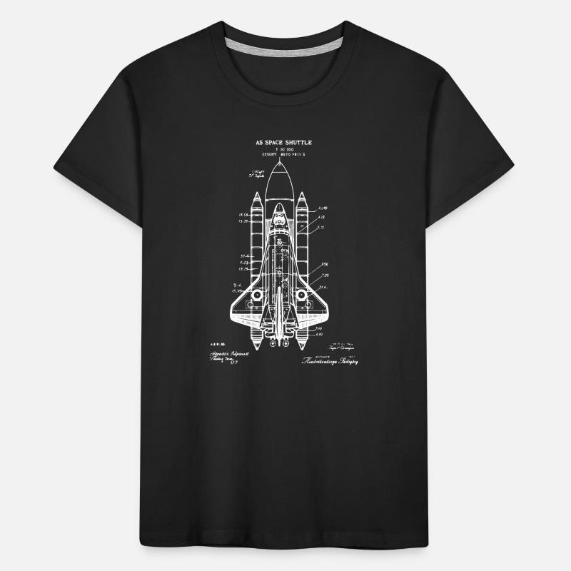 Plan de la navette spatiale T-shirt bio Premium Enfant