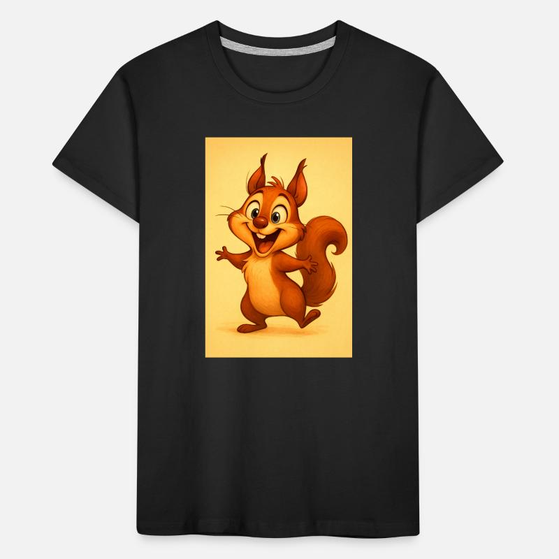 Sonneniges, verspieltes Eichhörnchen Kinder Premium Bio T-Shirt