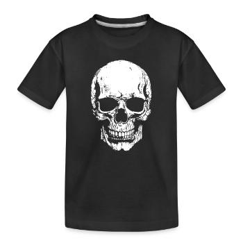Impression de contraste crânienne - T-shirt bio Premium Enfant - noir - Devant