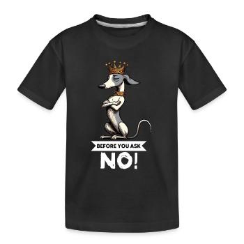 Avant de demander Whippet Lévrier Whippets Lévriers - T-shirt bio Premium Enfant - noir - Devant