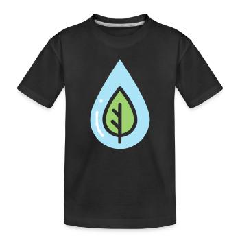 Eco Drop Nature Conservation - T-shirt bio Premium Enfant - noir - Devant