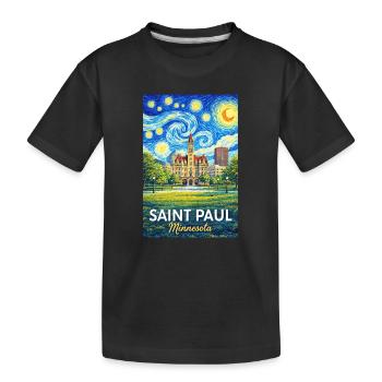 Saint Paul, Minnesota - T-shirt bio Premium Enfant - noir - Devant