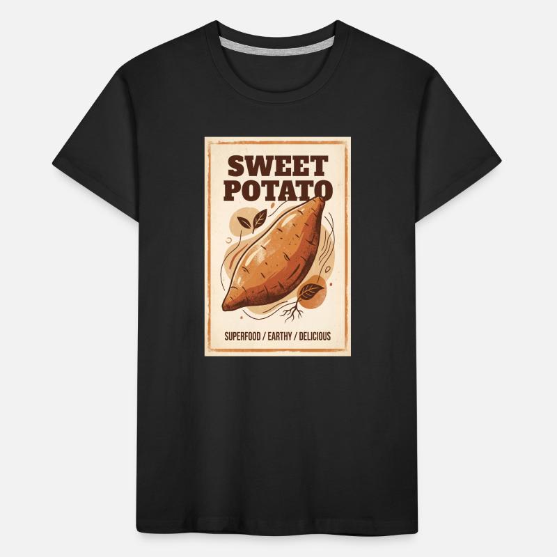 Impression de Superaliment de Patate Douce T-shirt bio Premium Enfant