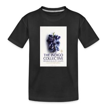 Indigo Collective Grapes Label - T-shirt bio Premium Enfant - noir - Devant
