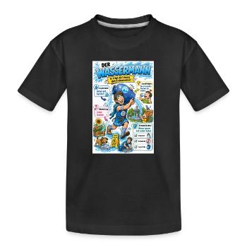 Der Wassermann – die Lösung eimerweise - Kinder Premium Bio T-Shirt - Schwarz - Vorne