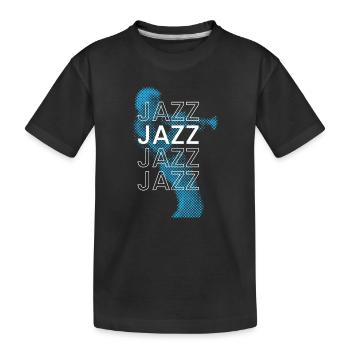 Jazzclub-Poster - Kinder Premium Bio T-Shirt - Schwarz - Vorne