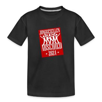 Junggesellenabschied 2024 - Kinder Premium Bio T-Shirt - Schwarz - Vorne
