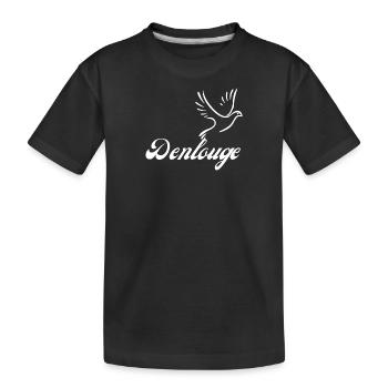 Denlouge white - Kids' Premium Organic T-Shirt - black - Front
