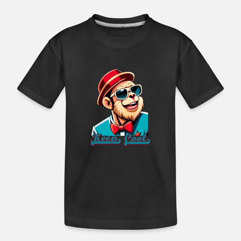 keep cool - Kids' Premium Organic T-Shirt - black