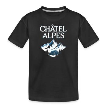 Châtel - Alpes - T-shirt bio Premium Enfant - noir - Devant