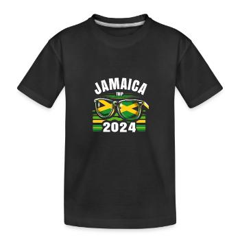 Voyage en Jamaïque 2024 - T-shirt bio Premium Enfant - noir - Devant