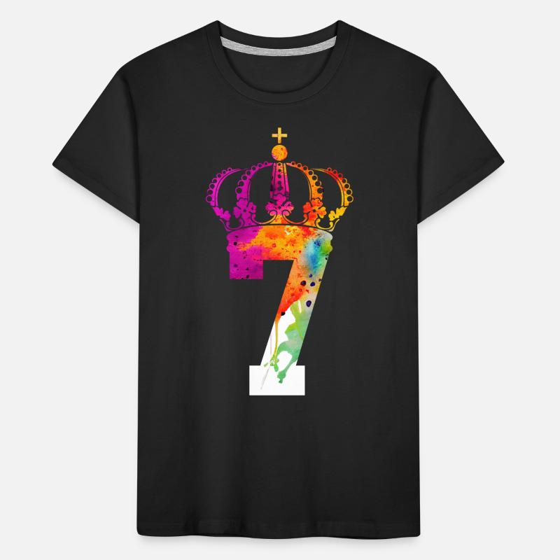KING 7 ANS QUEEN 7E ANNIVERSAIRE T-shirt bio Premium Enfant