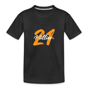21 Million Bitcoin Blockchain Kryptowährung - Kinder Premium Bio T-Shirt - Schwarz - Vorne