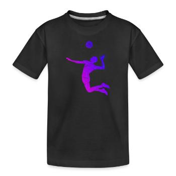 Beach volleyball Volleyball Volleyball - Kids' Premium Organic T-Shirt - black - Front