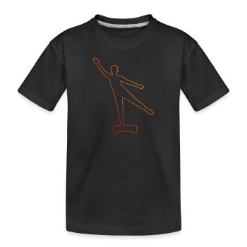 Entraînement en force Aérobic Fitness Gymnastique physique - T-shirt bio Premium Enfant - noir - Devant