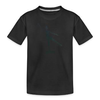 Fitnesstraining Aerobic Herren Körpergymnastik - Kinder Premium Bio T-Shirt - Schwarz - Vorne