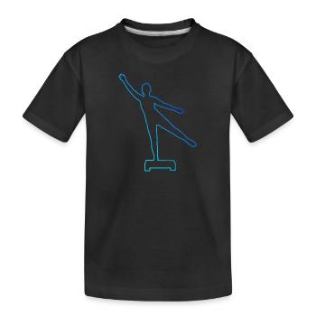 Aerobic Fitnesstraining Aerobic Fitness - Kinder Premium Bio T-Shirt - Schwarz - Vorne