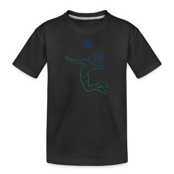 Joueur de volley-ball Joueur de volley-ball - T-shirt bio Premium Enfant - noir - Devant