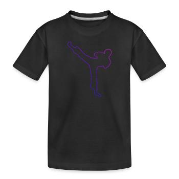 Boxe féminine Kickboxing Kickboxing Kickboxing - T-shirt bio Premium Enfant - noir - Devant