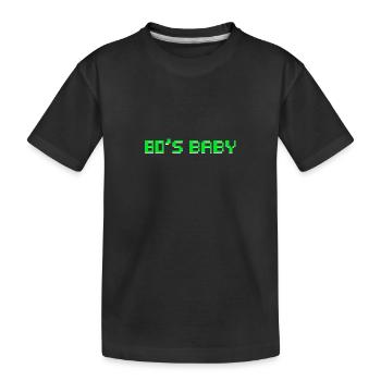 Von dem achtzig Baby - Kinder Premium Bio T-Shirt - Schwarz - Vorne